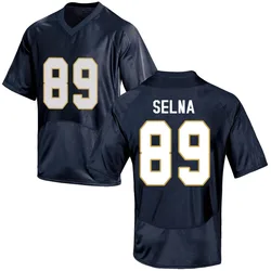 Men's Under Armour Charlie Selna Notre Dame Fighting Irish Replica Navy Blue Football College Jersey