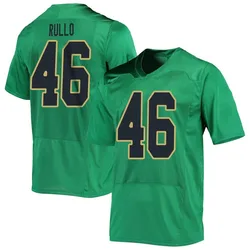 Men's Under Armour Jerry Rullo Notre Dame Fighting Irish Replica Green Football Jersey