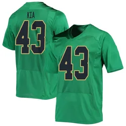Men's Under Armour Kahanu Kia Notre Dame Fighting Irish Replica Green Football Jersey