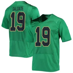 Men's Under Armour Logan Saldate Notre Dame Fighting Irish Replica Green Football Jersey
