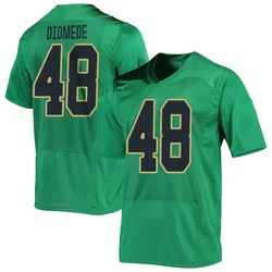 Men's Under Armour Marcello Diomede Notre Dame Fighting Irish Replica Green Football Jersey