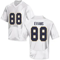 Men's Under Armour Mitchell Evans Notre Dame Fighting Irish Replica White Football College Jersey