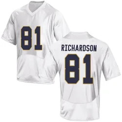 Men's Under Armour Scrap Richardson Notre Dame Fighting Irish Replica White Football College Jersey