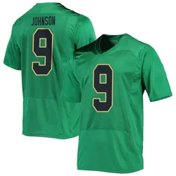 Men's Under Armour Tae Johnson Notre Dame Fighting Irish Replica Green Football Jersey