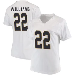 Women's Under Armour Aneyas Williams Notre Dame Fighting Irish Game White Football College Jersey