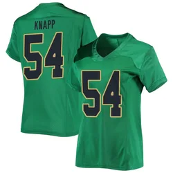 Women's Under Armour Anthonie Knapp Notre Dame Fighting Irish Replica Green Football Jersey