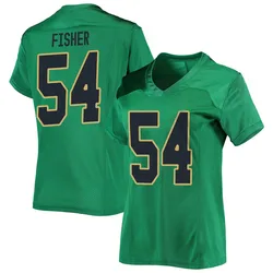 Women's Under Armour Blake Fisher Notre Dame Fighting Irish Replica Green Football Jersey