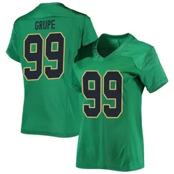 Women's Under Armour Blake Grupe Notre Dame Fighting Irish Replica Green Football Jersey
