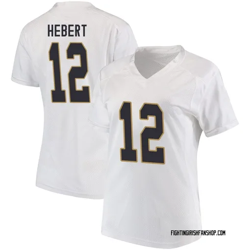 Women's Under Armour Blake Hebert Notre Dame Fighting Irish Game White Football College Jersey