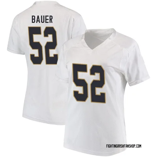 Women S Under Armour Bo Bauer Notre Dame Fighting Irish Game White