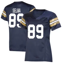Women's Under Armour Charlie Selna Notre Dame Fighting Irish Premier Navy Replica 2021 Shamrock Series Football Jersey