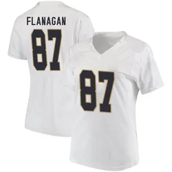 Women's Under Armour Cooper Flanagan Notre Dame Fighting Irish Game White Football College Jersey