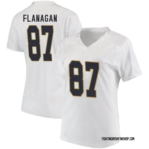Women's Under Armour Cooper Flanagan Notre Dame Fighting Irish Replica White Football College Jersey