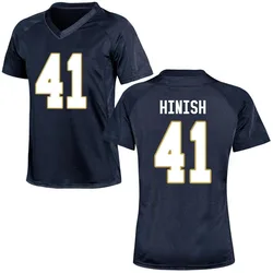Women's Under Armour Donovan Hinish Notre Dame Fighting Irish Replica Navy Blue Football College Jersey