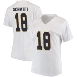 Women's Under Armour Erik Schmidt Notre Dame Fighting Irish Replica White Football College Jersey