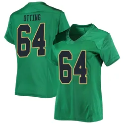 Women's Under Armour Joe Otting Notre Dame Fighting Irish Replica Green Football Jersey
