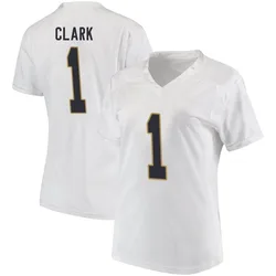 Women's Under Armour Jordan Clark Notre Dame Fighting Irish Replica White Football College Jersey