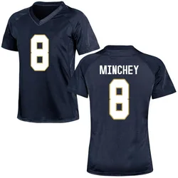 Women's Under Armour Kenny Minchey Notre Dame Fighting Irish Replica Navy Blue Football College Jersey