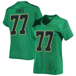 Women's Under Armour Peter Jones Notre Dame Fighting Irish Replica Green Football Jersey