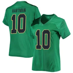 Women's Under Armour Sam Hartman Notre Dame Fighting Irish Replica Green Football Jersey