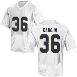 Youth Under Armour Bodie Kahoun Notre Dame Fighting Irish Game White Football College Jersey
