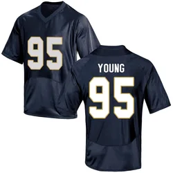 Youth Under Armour Bryce Young Notre Dame Fighting Irish Replica Navy Blue Football College Jersey