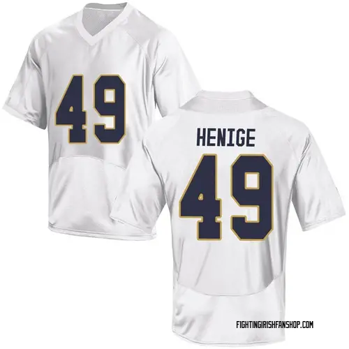 Youth Under Armour Jack Henige Notre Dame Fighting Irish Game