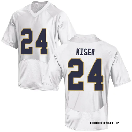 Youth Under Armour Jack Kiser Notre Dame Fighting Irish Game White Football College Jersey