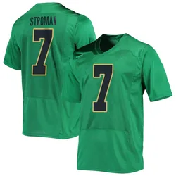 Youth Under Armour Jalen Stroman Notre Dame Fighting Irish Replica Green Football Jersey