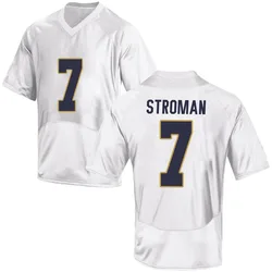 Youth Under Armour Jalen Stroman Notre Dame Fighting Irish Replica White Football College Jersey