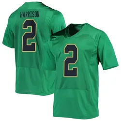 Youth Under Armour Jayden Harrison Notre Dame Fighting Irish Replica Green Football Jersey