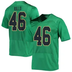 Youth Under Armour Jerry Rullo Notre Dame Fighting Irish Replica Green Football Jersey