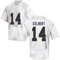 Youth Under Armour Micah Gilbert Notre Dame Fighting Irish Game White Football College Jersey